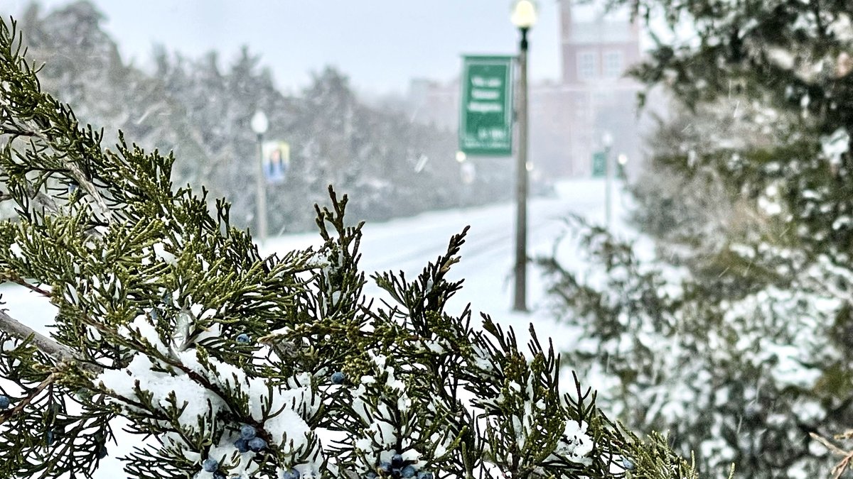 obunews's tweet photo. Another beautiful, snowy Friday on Bison Hill and the OBU Green Campus!!! #obubison #obufutureshapers https://t.co/Df5lbSwRuD