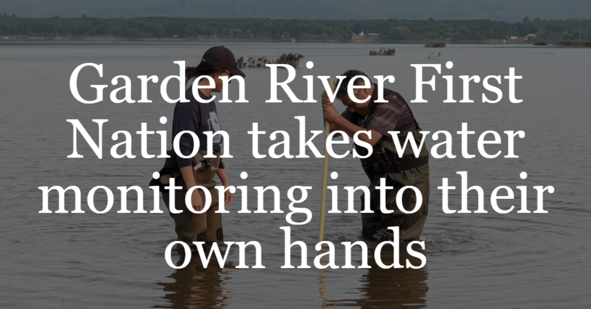 When Garden River First Nation needed a baseline understanding of water quality, they set up their own monitoring program with support from <a href="/ElaineE1ho/">Dr. Elaine Ho-Tassone</a>.

Find out how they did it in our latest blog and explore their data on #GreatLakes #DataStream greatlakesdatastream.ca/en/article/gar…