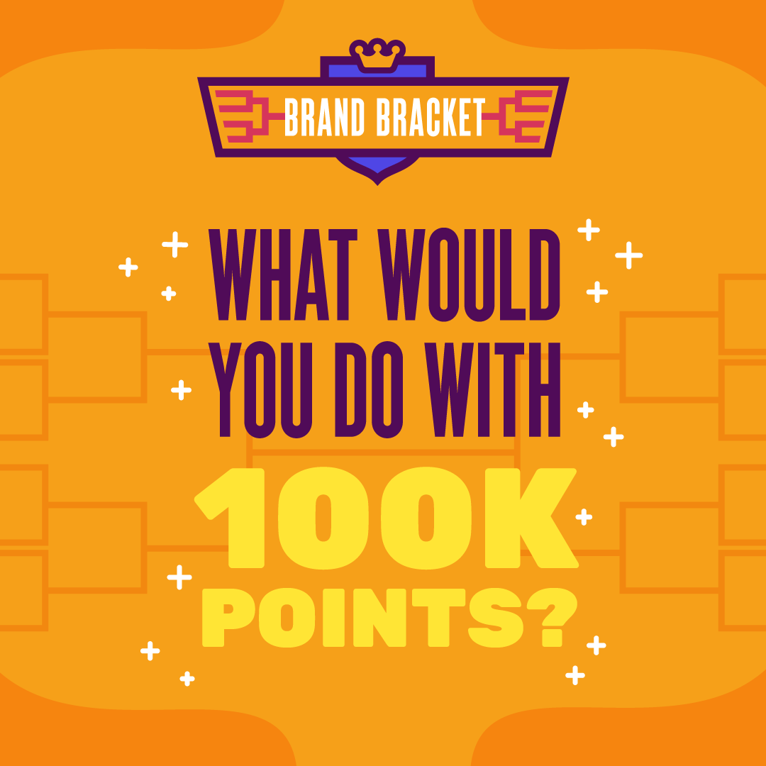 FetchRewards's tweet photo. Now that it’s #BrandBracket season and we are rewarding 100,000 points to 100 winners, we’re wondering… what would you do if you won??? Let us know in the comments 👇 https://t.co/FCZIpZ7vMX
