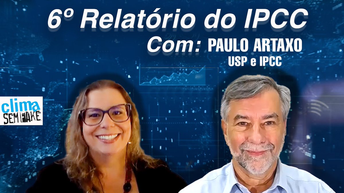 Entrevista no #ClimaSemFake, disponível no canal do <a href="/ClimaInfoNews/">ClimaInfo</a>: youtube.com/watch?v=4E1CVQ…