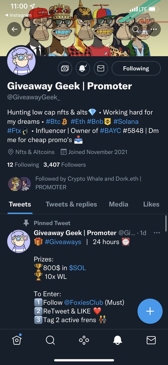 Papabird_14's tweet photo. @GiveawayGeek_ @EthDork Done https://t.co/eMI0qcWkMb