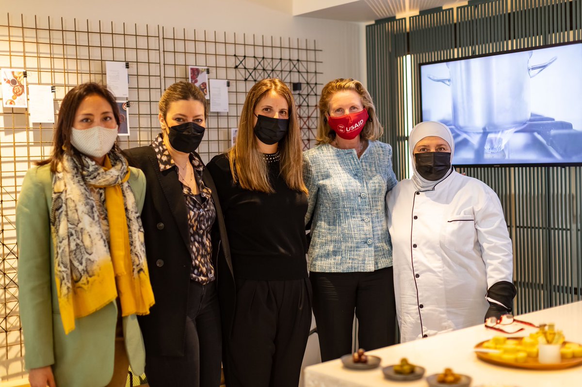ColemanUSAID's tweet photo. It was wonderful to meet with Kama founder Jumana Jacir, one of Jordan’s female entrepreneurs supported by @USAID. I loved learning more about Kama’s mission to empower &amp; employ Jordanian women—and enjoyed sampling their gourmet local food! https://t.co/mw3md9XuPa
