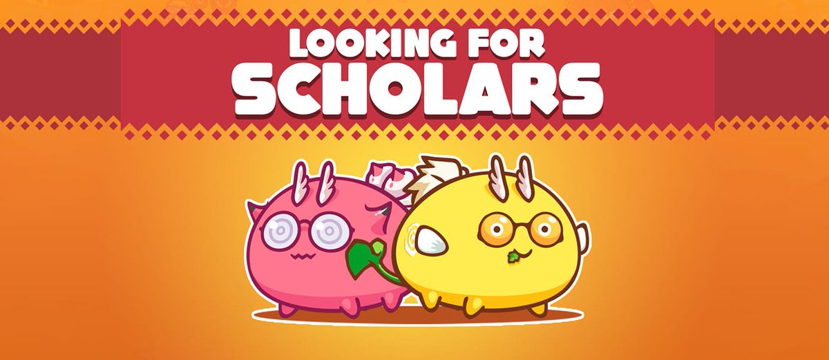 AxieBScholars's tweet photo. Looking for Axie Scholarship! 

To Join

✅ Like &amp; RT
✅ Tag 3 Friends
✅ Dm your about yourself and latest team/mmr

Note: Looking experienced scholars who doesn't play any other account at the moment and knows terms of use axie infinity!

#Axie #Axiescholar #AxieScholarship https://t.co/5xsckd00HX
