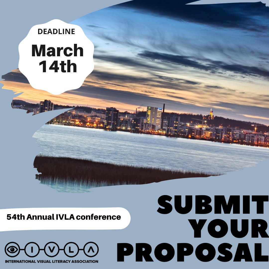 ivlaorg's tweet photo. Don't delay! Submit your proposal by Monday, March 14th to contribute to the 54th Annual IVLA Conference in Finland!
Click below to submit!
https://t.co/aXcO4ITziH
#IVLA #visualliteracy #conferenceroom #FinlandTravel https://t.co/rABHNAKomz