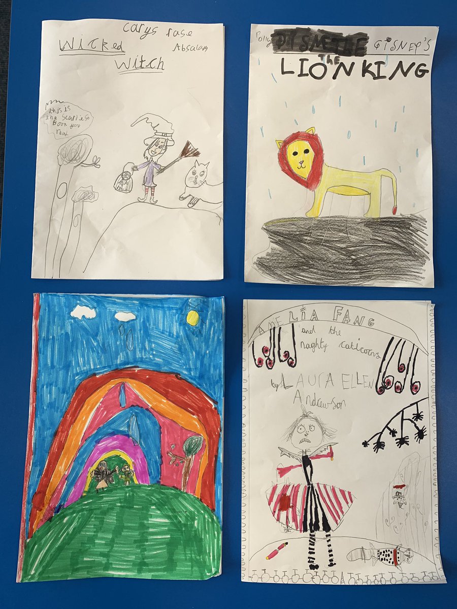 hook_morlo's tweet photo. Dosbarth Morlo celebrated World Book Day today! They enjoyed designing a new cover and blurb for their favourite book, created a  presentation book review and got crafty making lollipop-stick character bookmarks! 📚 #worldbookday2022 @hook_primary https://t.co/ebs5lV9bUo