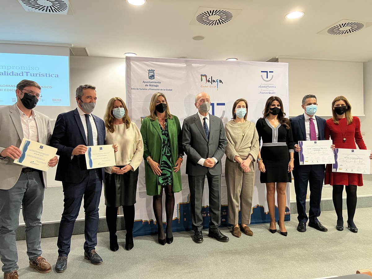 1⃣6⃣7⃣ empresas de #Málaga reciben el distintivo del Sistema Integral de Calidad Turística Española en Destino #SICTED 🏅

🗣 DG <a href="/NinaAngar/">Ana Garcia</a>: "Málaga es el destino estrella de #Andalucía y el 1º de España en calidad certificada y empresas distinguidas” 👌🏻