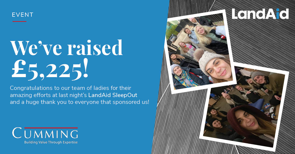 We are delighted to announce that we have raised a fantastic £5,225 for LandAid following the kind donations received for last night's #landaidsleepout! Thank you to everyone that has donated to this extremely worthy cause lnkd.in/d8ZbH88g #charityfundraising #landaid