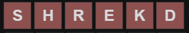 BMWillBeer's tweet photo. @LewdleOfficial I'm stuck on today's lewdle because FOR SOME REASON SHREKD ISN'T AN OPTION. 

Can we please get someone working on this asap? https://t.co/edayOkiqdA