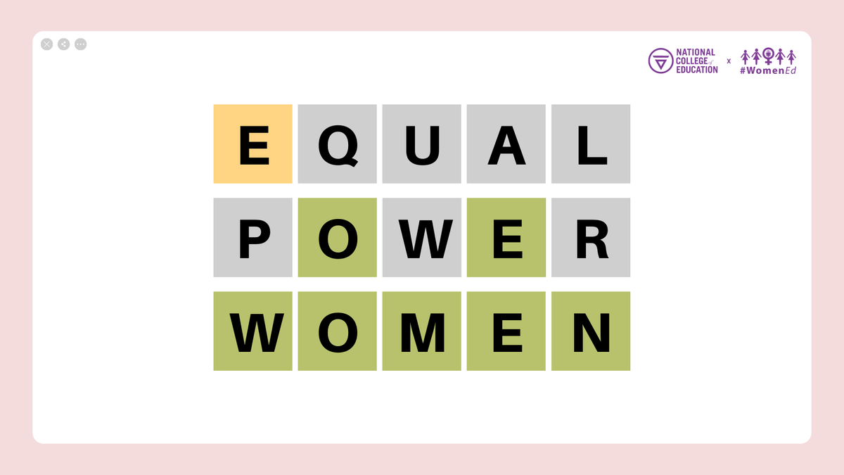TheNCE_'s tweet photo. We've seen how much #OurNCEJourney have been enjoying #Wordle so we decided to create our own for some Friday fun!

Let us know how you get on in the comments🔽

Hint: It's #IWD2022 themed 😉

https://t.co/CUUtlUvr5t https://t.co/biv7xjNP2B