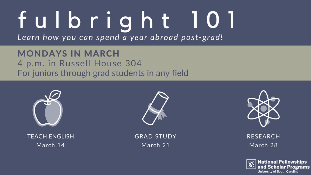 UofSC National Fellowships tweet media