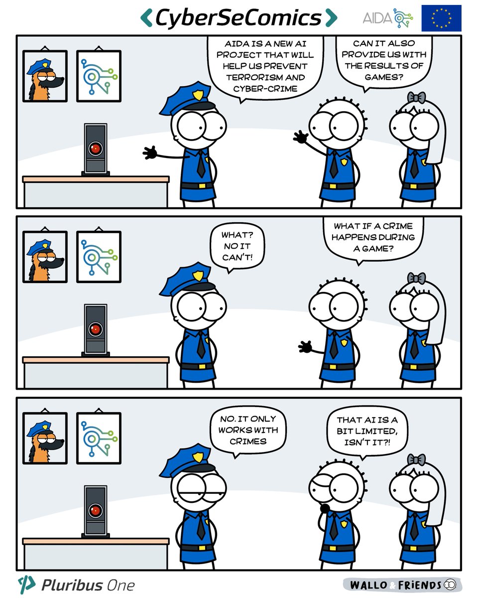 pluribus_one's tweet image. #CyberSeComics Ep.10: AIDA foresees (almost) everything
pluribus-one.it/company/blog/8…

In collaboration with the @_AIDAProject_ 

Further details &amp;amp; info on the project in the 3rd edition of the AIDA Newsletter: project-aida.eu/index.php/news…

#comics  #cybercrime #cyberattack #cybersecurity
