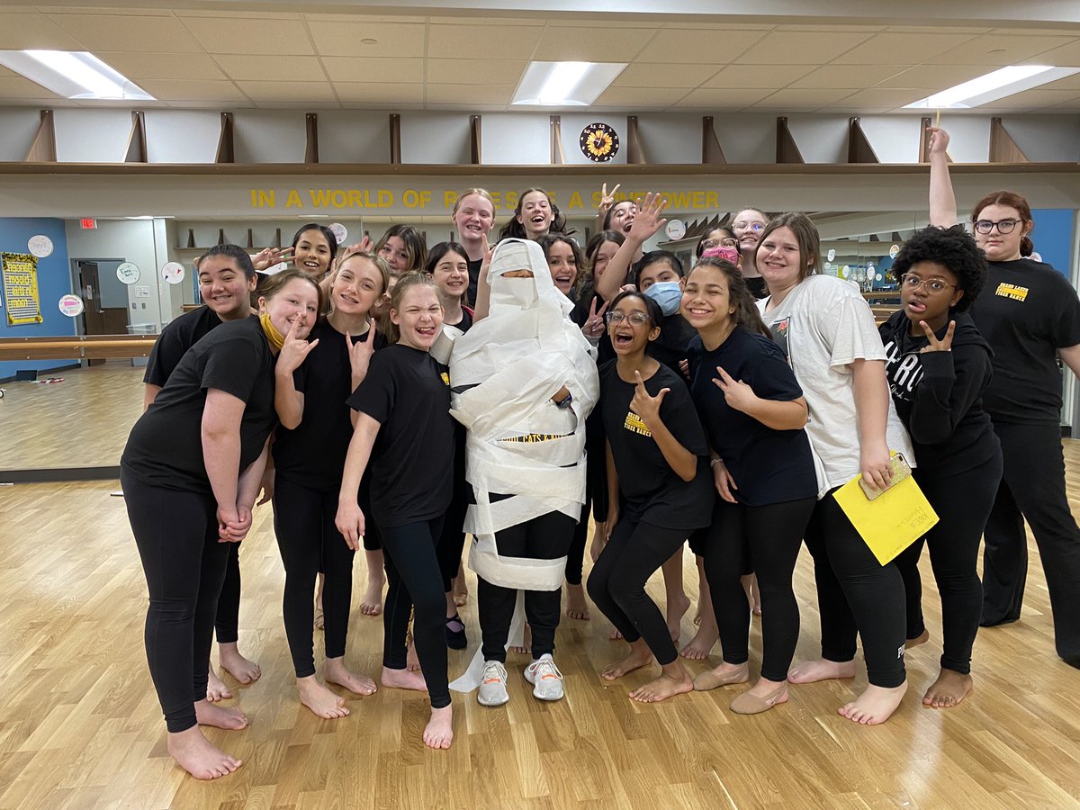 Our fantastic dance girls met their fundraising goals so they got to toilet paper their amazing dance teacher, Mrs. Plummer!  #GoTigers