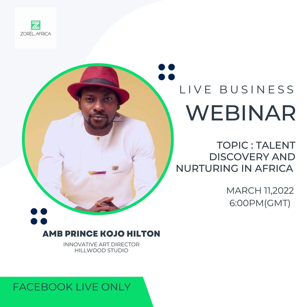 KojoHilton's tweet photo. Hello Africa....
Join me this evening...

TALENT DISCOVERY AND NURTURING IN AFRICA - With Kojo-Hilton

TODAY, March 11th 6pm prompt* 
Click on the link below to join.
https://t.co/oxjXvkeR46

Never should you miss this...🤓👌🏾 https://t.co/Jz6VJ1Pw8G