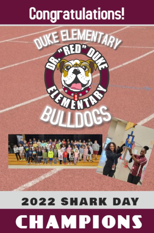 DukeElem's tweet photo. Congrats to all of our Shark Day competitors!!!  SHARK DAY Champions for 2022!!! @AlvinISD https://t.co/7DKx1p3404