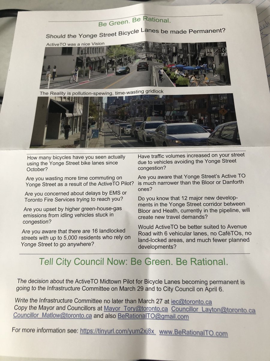 BrieYoung's tweet image. Seems rather disingenuous to be concerned about the environment when this note is printed on high gloss paper. Anyone else receive this? @cyclekay @CycleToronto @anabailaoTO @gordperks @m_layton @joe_cressy @kristynwong @PaulaFletcherTO @BradMBradford