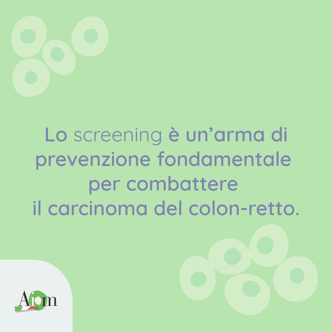Marzo è il mese europeo della sensibilizzazione al tumore del colon-retto.
Si tratta del secondo tumore più diffuso al mondo. 
Ogni anno in Italia vengono diagnosticati circa 50 mila nuovi casi.
#AIOM #colonretto #tumore #diagnosiprecoce