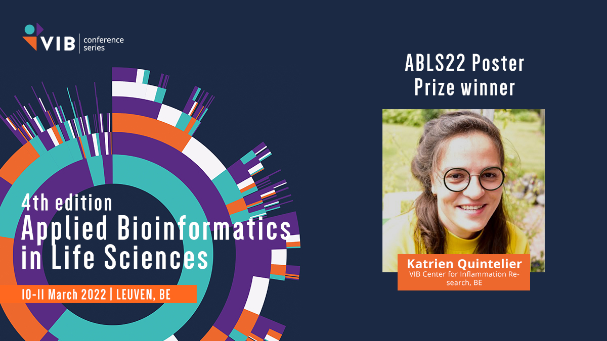 VIBTrainConf's tweet photo. We're glad to announce that the #ABLS22 Poster Prize winner is @QuintelierK , Congratsπ₯π!
She presented a poster on a #computational pipeline for a complete, objective and fast analysis of #cytometry data. Find out more about her research here: https://t.co/lWkIZ1fLL5 https://t.co/wSbuTJb6Ej