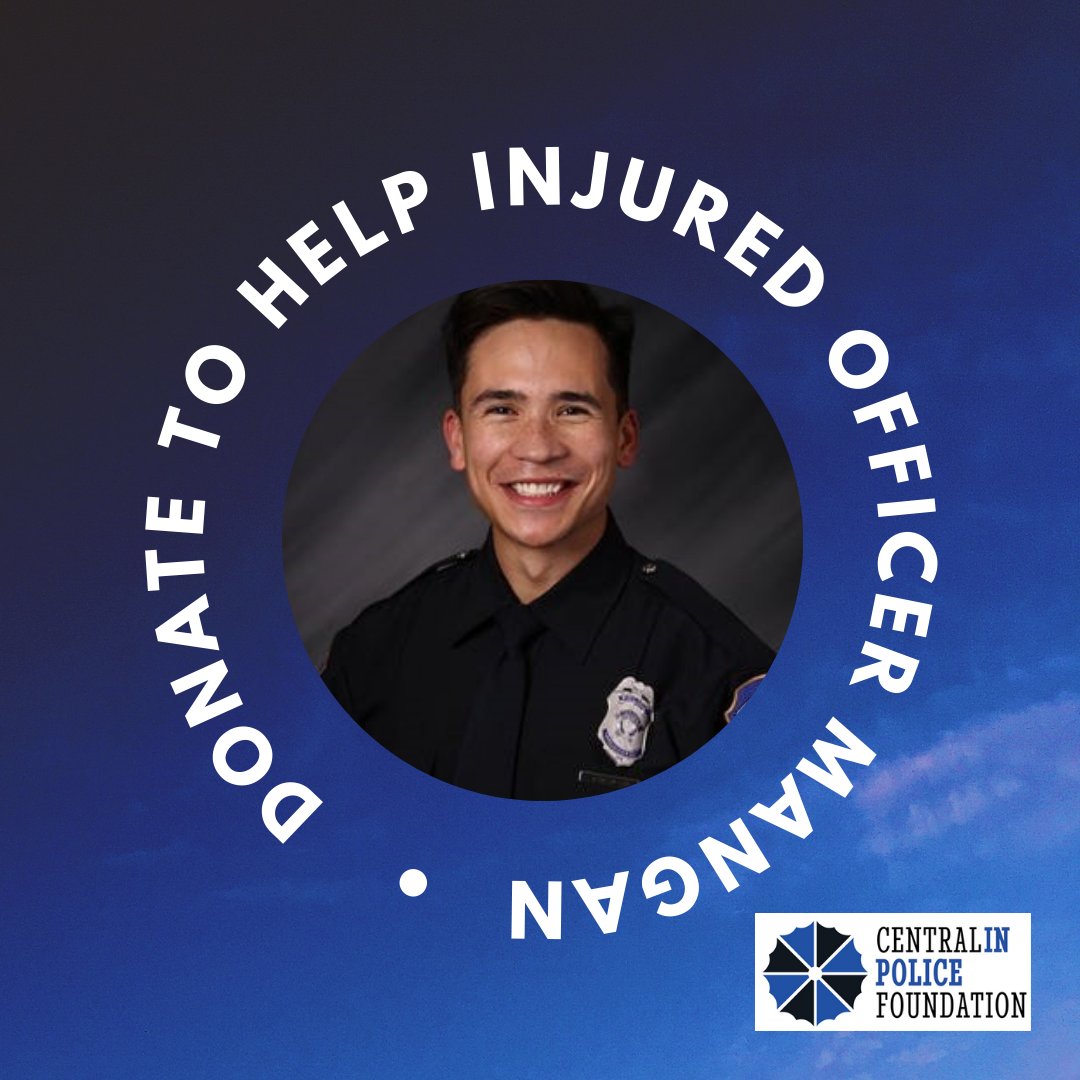 CentralINPolice's tweet photo. DONATE TO HELP INJURED IMPD OFFICER MANGAN

IMPD Officer Thomas Mangan was seriously wounded by a man after a traffic stop in Fountain Square. Mangan, was shot in the throat and suffered “significant damage.” 

You can donate to help him at https://t.co/Mg73Buk4Bd https://t.co/ajBpt8W4Li