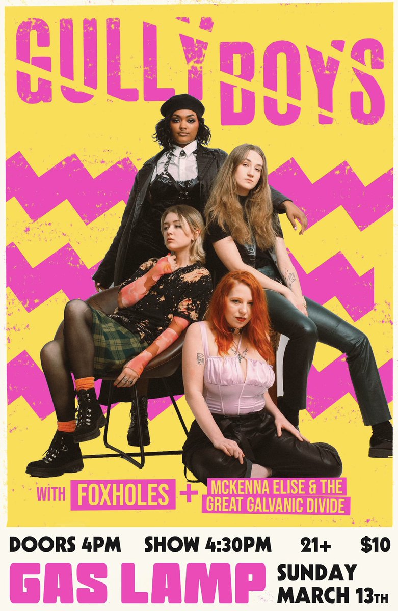 Back in action with <a href="/gullyboysband/">💚 GULLY BOYS 💚</a> &amp; McKenna Alise &amp; the Great Galvanic Divide this Sunday at <a href="/GasLampDSM/">Gas Lamp</a> 🙌🙌🙌
