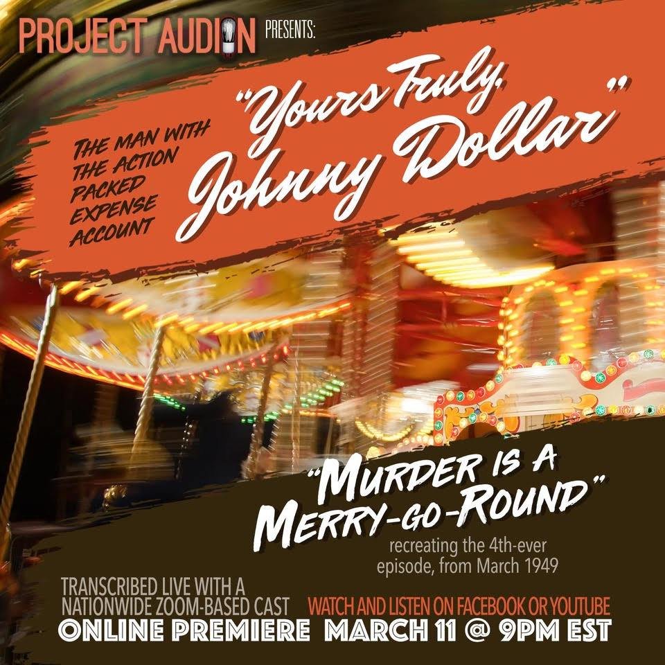 Hey kids, check out Rex writer Greg McAfee <a href="/Tarken2k/">Greg McAfee</a>, and Jenny McIntosh <a href="/RhiMcAfee/">Rhiannon McAfee</a> in an episode of "Yours Truly, Johnny Dollar" today.