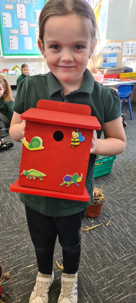 F2wansbeck's tweet photo. We finished our bird houses this week too which will also be displayed in a local community park 🐦🐦 @WansbeckPrimary more details coming soon.... #birdwatch #springtime https://t.co/pAEbHTxE7P