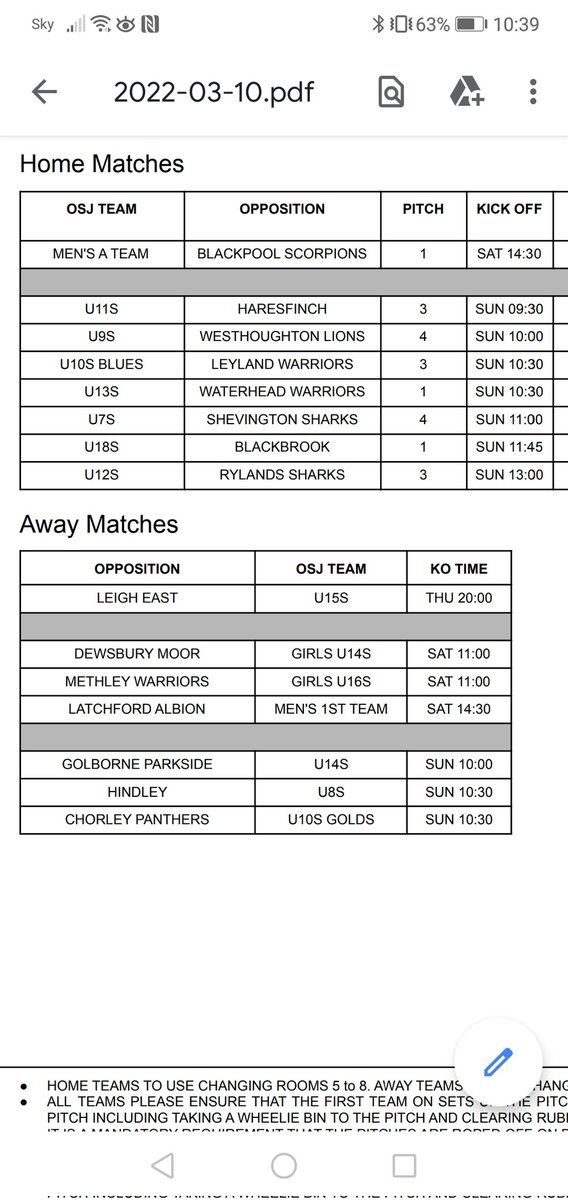 OSJARLFC's tweet photo. π THIS WEEKENDS FIXTURES π
Good luck to all players and staff involved.
#teamOSJ https://t.co/7ljUxVy9DT
