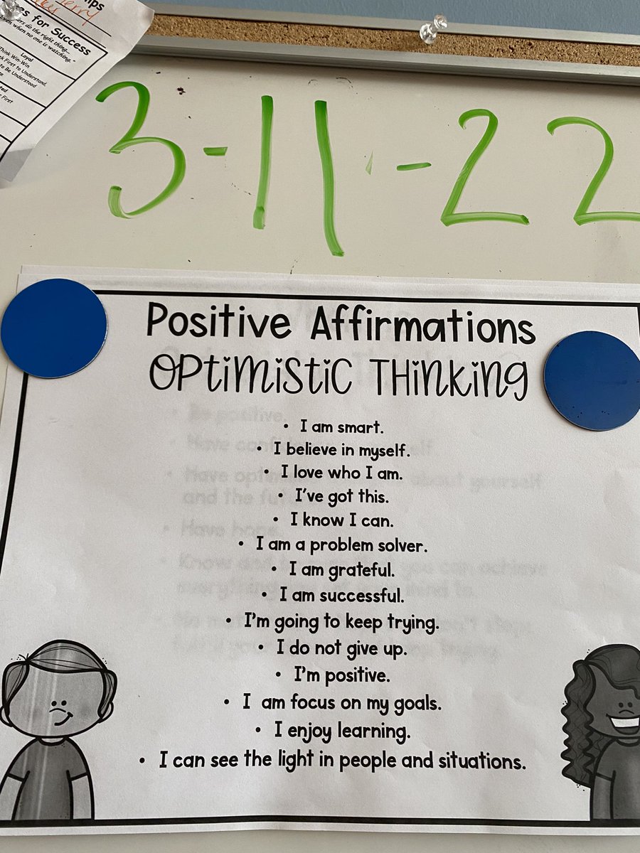 Happy National #SELday! Thank you <a href="/CounselingKrys/">Counseling Solutions by Krys and Hector</a> for the positive affirmations and the hat craft! 🥰