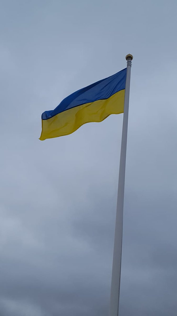 We are flying the Ukraine flag on the Guildhall as a token of support to Ukraine and its people. Our thoughts are with anyone affected by the conflict.