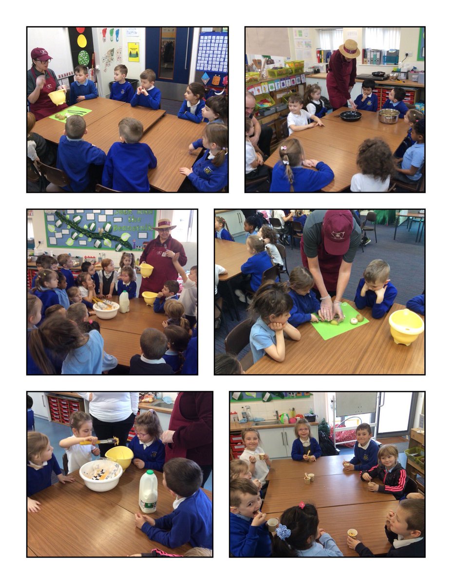 Wheeler_PS's tweet photo. Year 1 had some wonderful visitors today @ladies_in_pigs We learnt how different products are produced and where they have come from. We also got to cook our very own frittata! #wheelerdt #wearewheeler https://t.co/oZZjgiP599