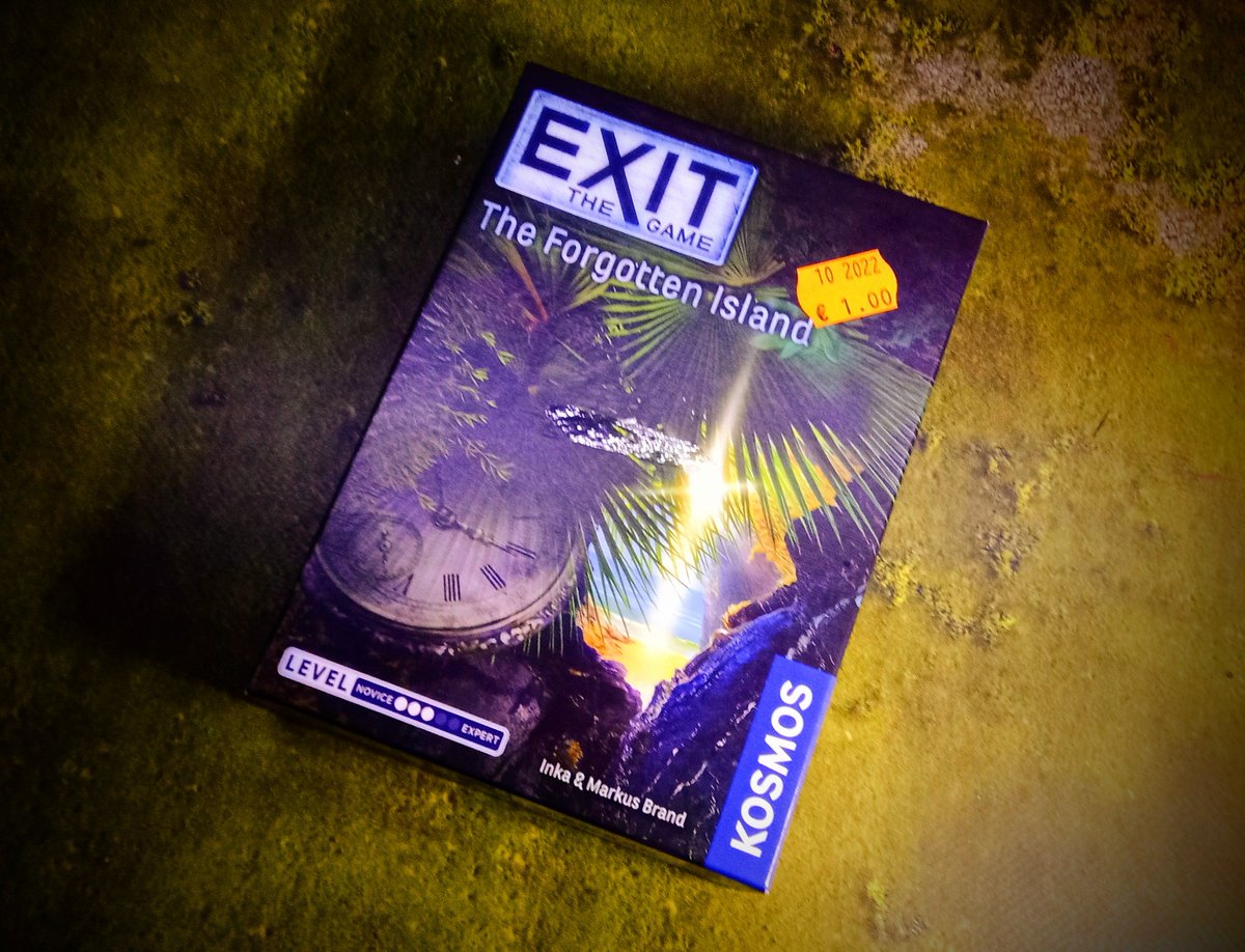 I've never found the urge to explore the Exit Room series (mainly as they're one-shot-wonders) but I stumbled across this in a 2nd hand shop in the local indoor market here in Estonia. All items looked unused &amp; unpunched. So, for 1€, I guess it's hard to refuse. <a href="/KosmosGamesUK/">Kosmos Games UK</a>