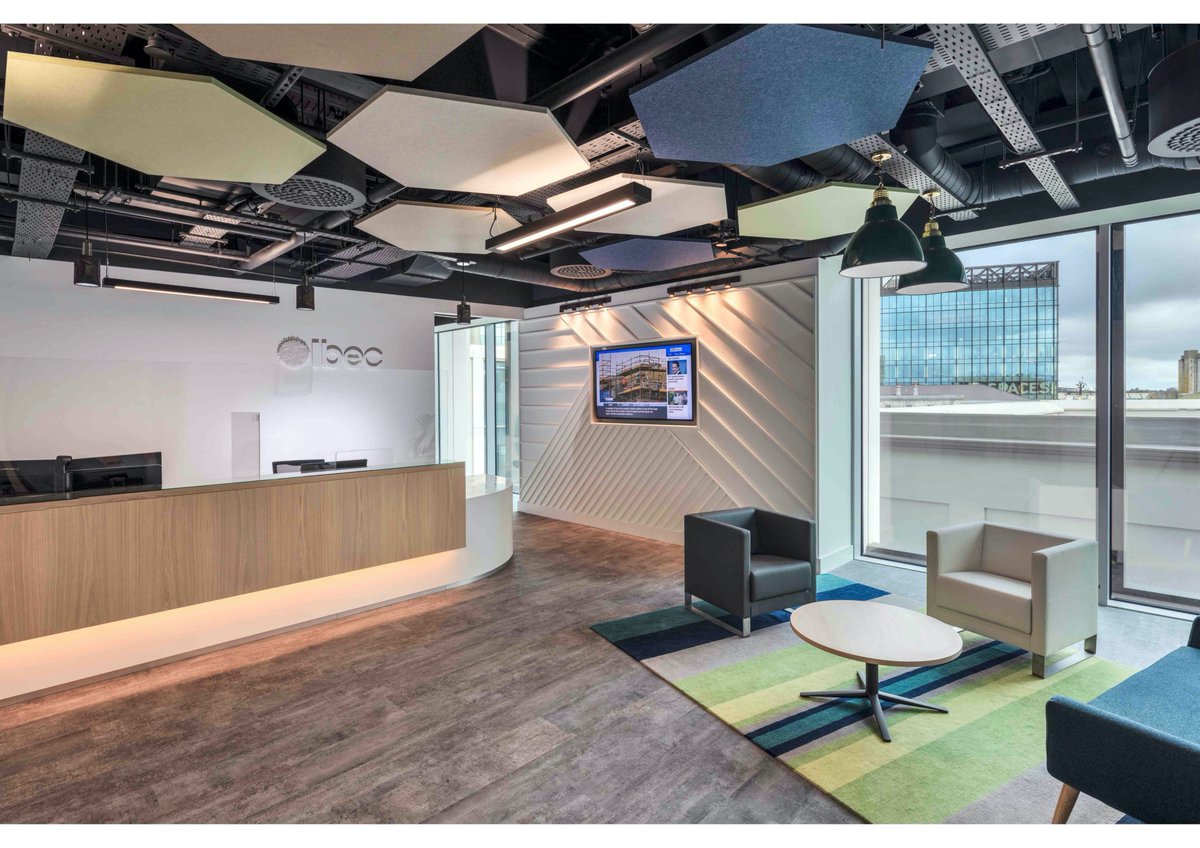 IBEC have recently relocated their Cork Branch Office  to the Award Winning river front Penrose Dock Development. Wilson Architecture are delighted to have been involved from concept design through construction to final handover of this contemporary workspace. #officeinteriors