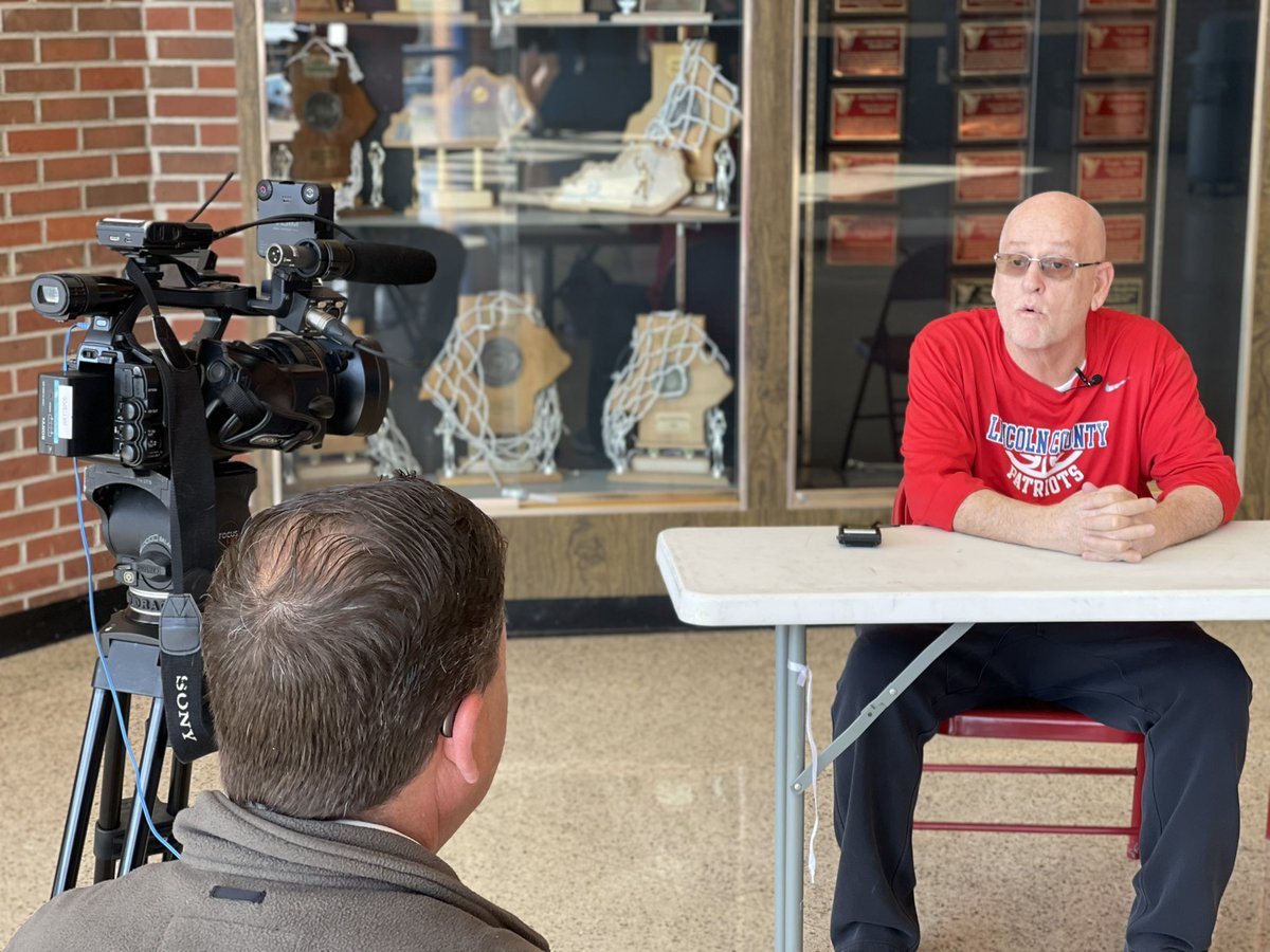 SMITTY40484's tweet photo. Phil Pendleton, with WKYT, visited LCHS today to shoot a news story about the Patriots’ run to the Sweet 16 and how the team has been built by battling adversity. 

Tune in to the evening news tonight on channel 27 to catch the full story! https://t.co/OsMA2SLlhp