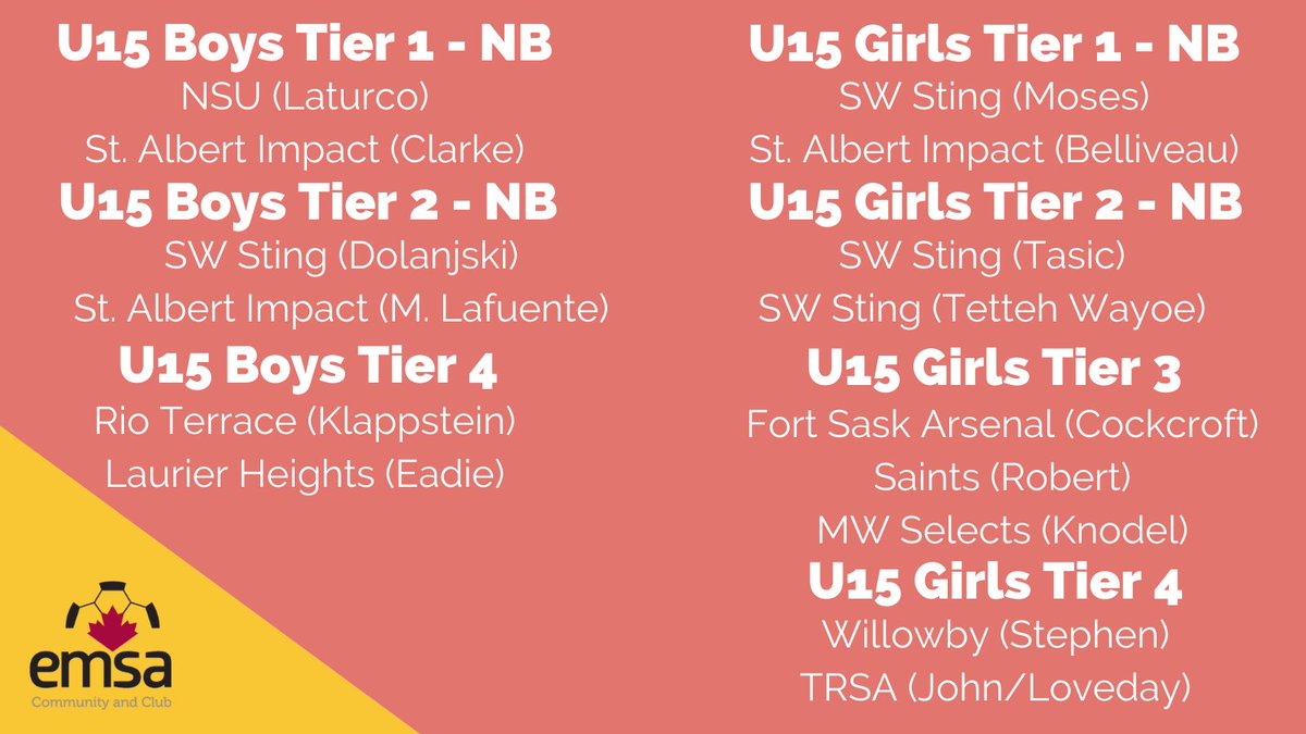 EMSAmain's tweet photo. Congratulation to all EMSA TEAMS U13-U19 TIER 1-2-3-4 who qualified for the 2022 Indoor Provincial Championships! The championships will take place this weekend, March 11 to 13, in locations across the province. Visit https://t.co/1U3KqtrcPN for details.#Soccer #SoccerTournament https://t.co/SXBa105NLa