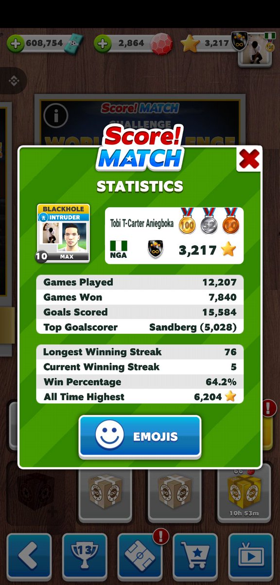 Tcastolo_'s tweet photo. Finally got 100 gold, time to quit this game. It's been a wonderful 2yrs
#ScoreMatch https://t.co/v4t6JdXS9F