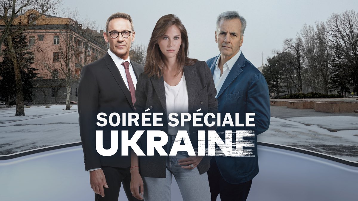 M6pro's tweet photo. 🚨SOIRÉE SPÉCIALE UKRAINE🚨 
     DIMANCHE 13 MARS À 21.10 

Dispositif inédit, @ophmeunier #JulienCourbet et @BdLVillardiere présenteront cette soirée exceptionnelle en direct afin de décrypter et répondre à toutes les questions dans une seule émission. https://t.co/pWzhkHXqmH