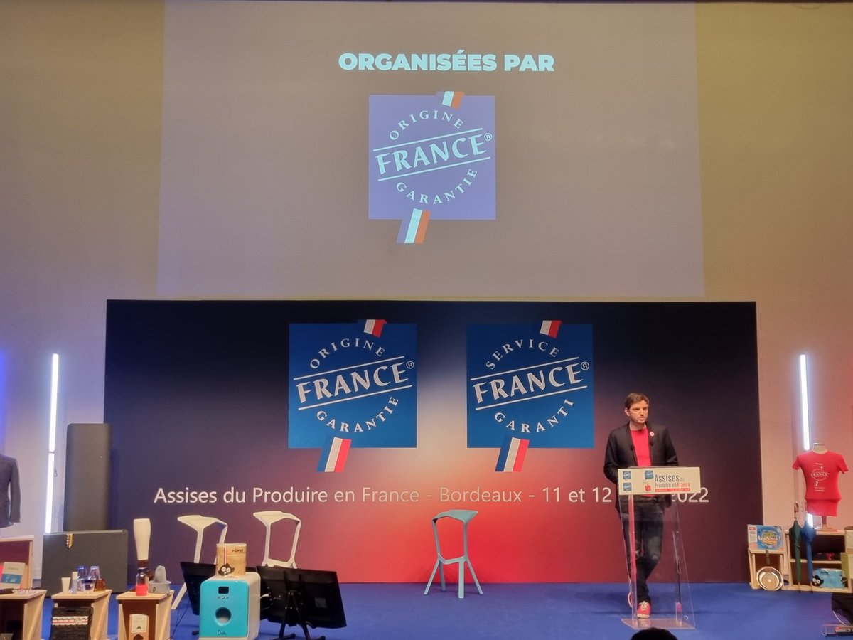 Discours de clôture du jour 1 des Assises du #produireenfrance avec <a href="/ThomasHuriez/">Thomas Huriez</a> de la marque de jeans <a href="/1083officiel/">1083</a>. 

La "perma-industrie" doit aider à développer l'efficacité de nos écosystèmes et la "culture du travail" la dynamiser !

<a href="/Certif_OFG/">Origine France Garantie</a> #madeinfrance