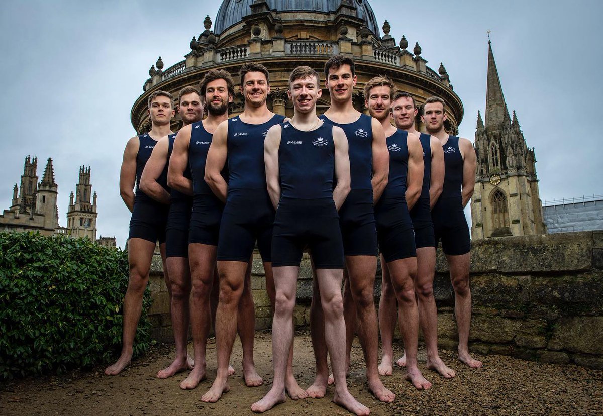 Oxford's men rowing team 2022. Credits: Row360