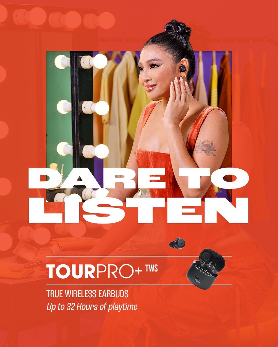 JBLPH's tweet photo. Nail down every preparation & own your day with the #JBLTourProTWS (₱10,499)
JBL x @hello_nadine
#JBLPH #DareToListen #JBLTourPro #JBLTrueWireless #AmbientAware #earbuds https://t.co/EJWH0TMzgo