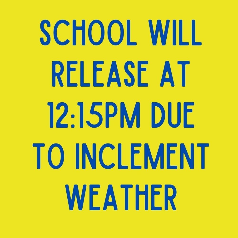 CHSPirates1's tweet photo. Early Dismissal for Inclement Weather https://t.co/WMg2vLhVUK https://t.co/yiOtDW5Shu