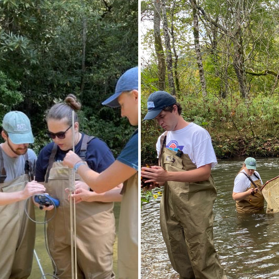 Happy International Day of Action of Rivers! Check out the @HighlandsIE21 students from @UNC & @UNC_IE researching the Chattooga River as part of their field experience last fall. #internationalrivers #riversmatter #undergradresearch #Ecology