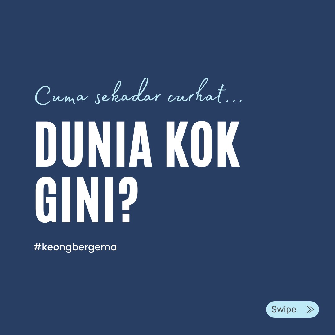 KeongBergema's tweet photo. Dunia kok gini? :'(
Semoga duniamu nggak.
.
A THEAD? https://t.co/bG3mYAuyZW