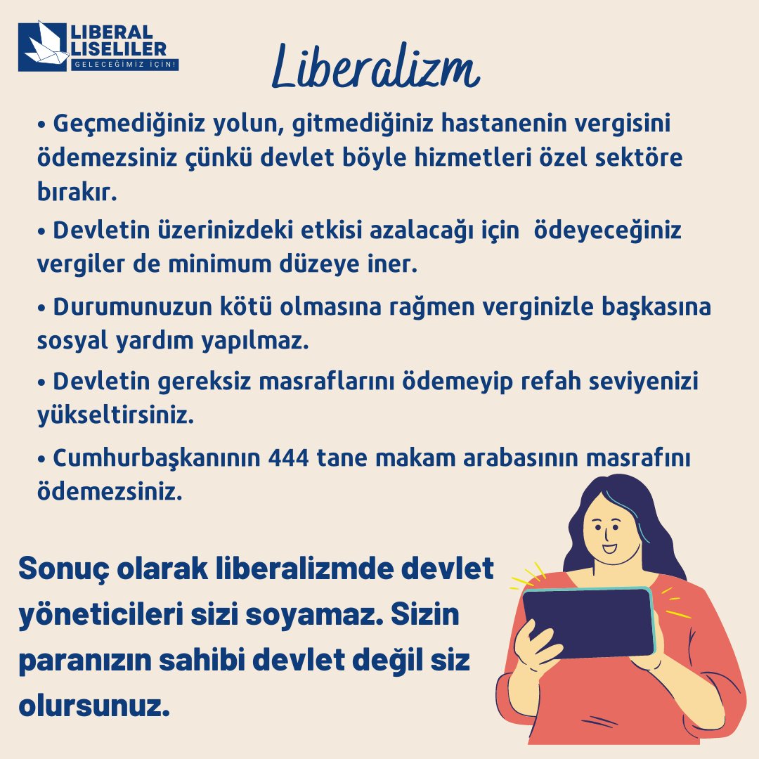 LibLiseliler's tweet photo. "Liberalizm ve Diğer Düşüncelerde Vergiler " https://t.co/o48cuz85z8