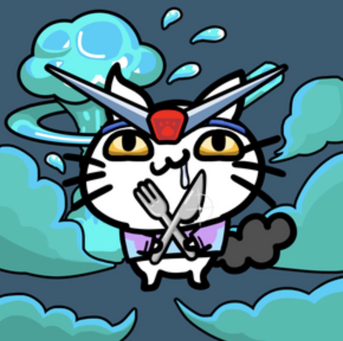 Badmanchun6's tweet photo. @NFTGalIery @9CatNFT gundamXcat meow~ https://t.co/lJHAXkgR8O