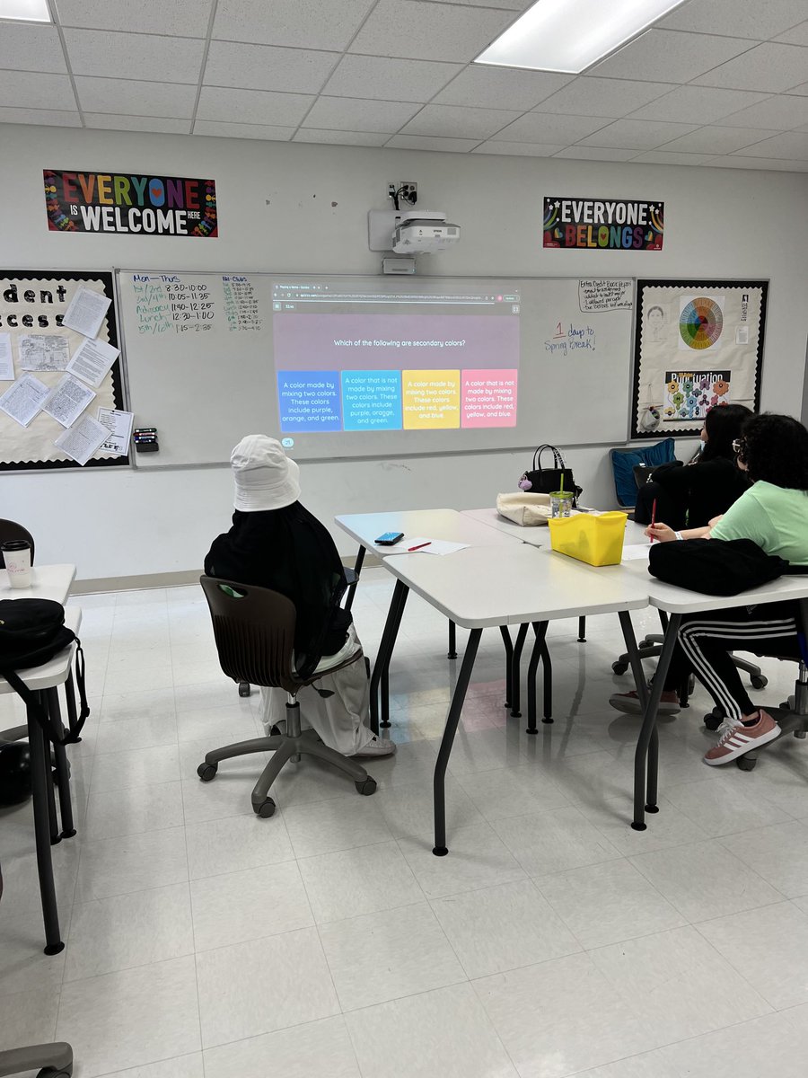 jennydatray's tweet photo. Academic Quiz Bowl competition for #SELday. Girls are having a BLAST! ⁦@YWCPAHISD⁩ ⁦@SELHISD⁩ https://t.co/t9cX744MUB