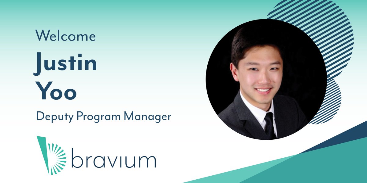 Bravium is very excited to announce Justin Yoo as our newest hire! Please join us in welcoming him to the team! 

#Welcome #Hired #NewHire