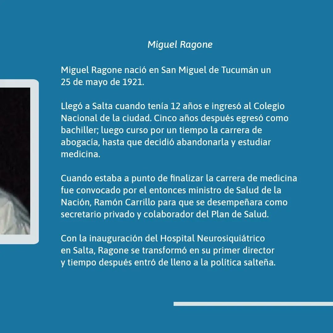 camdipsalta's tweet photo. #efeméridesalteña #Diputados #Salta  #legislatura #miguelragone #doctordelpueblo #ragone #historia #Historiasalteña https://t.co/Jgkn2t2AYG
