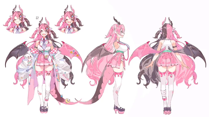 【お仕事】Vtuber 「龍姫シファ」「竜ノ羽スノウ」「辰沼ディア」のデザインを担当いたしました。よろしくお願いします。 