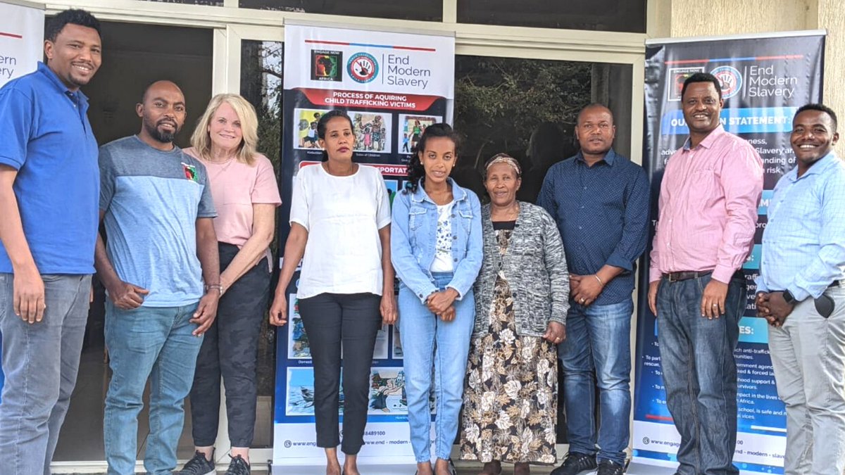 EndModernSlave1's tweet photo. Meet team EMS @EngageNowAfrica Today we launch a joint anti-human trafficking prevention program. Together we can educate and protect the most vulnerable in Ethiopia #PreventTrafficking #endmodernslavery #endforcedlabor #endforcedmarriage #endhumantrafficking #ethiopia https://t.co/zcRyuWz84a