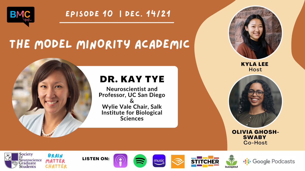 brainmatterchat's tweet photo. And, finally, our most listened to episode of season 1 is The Model Minority Academic with @kaymtye! https://t.co/ZPDDutPqgY