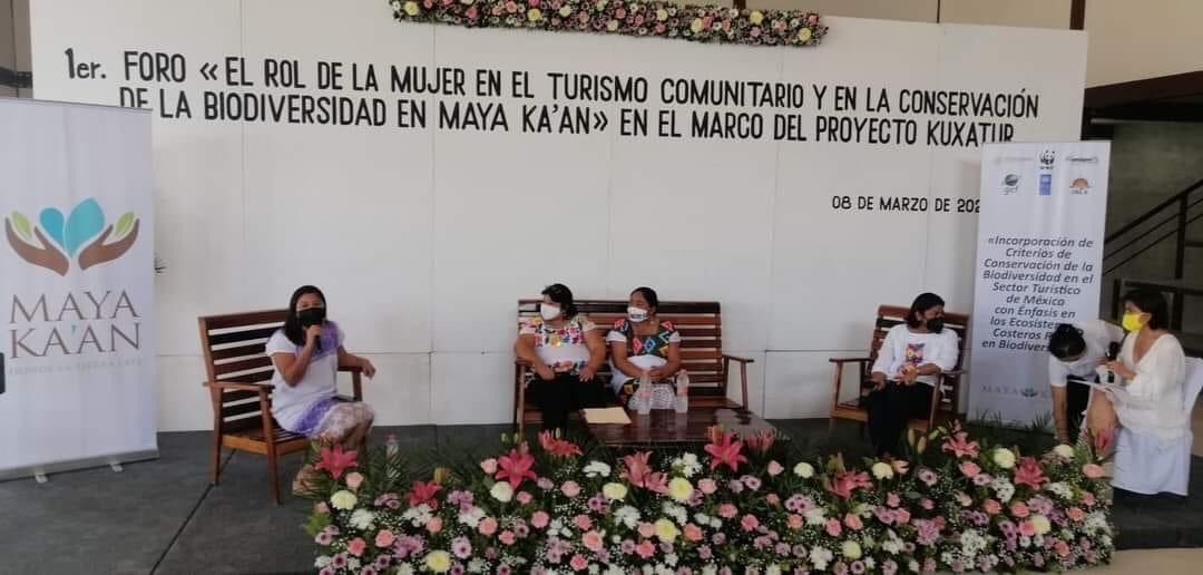 monitor1059's tweet photo. Con la participación de las líderes de los proyectos turísticos comunitarios que integran el producto Maya Ka’an, se llevó a cabo el 1 Foro “Rol de la Mujer en el Turismo y la Conservación de la Biodiversidad en Maya Ka’an”, en el marco del proyecto Kuxatur. https://t.co/jen0c41iEQ